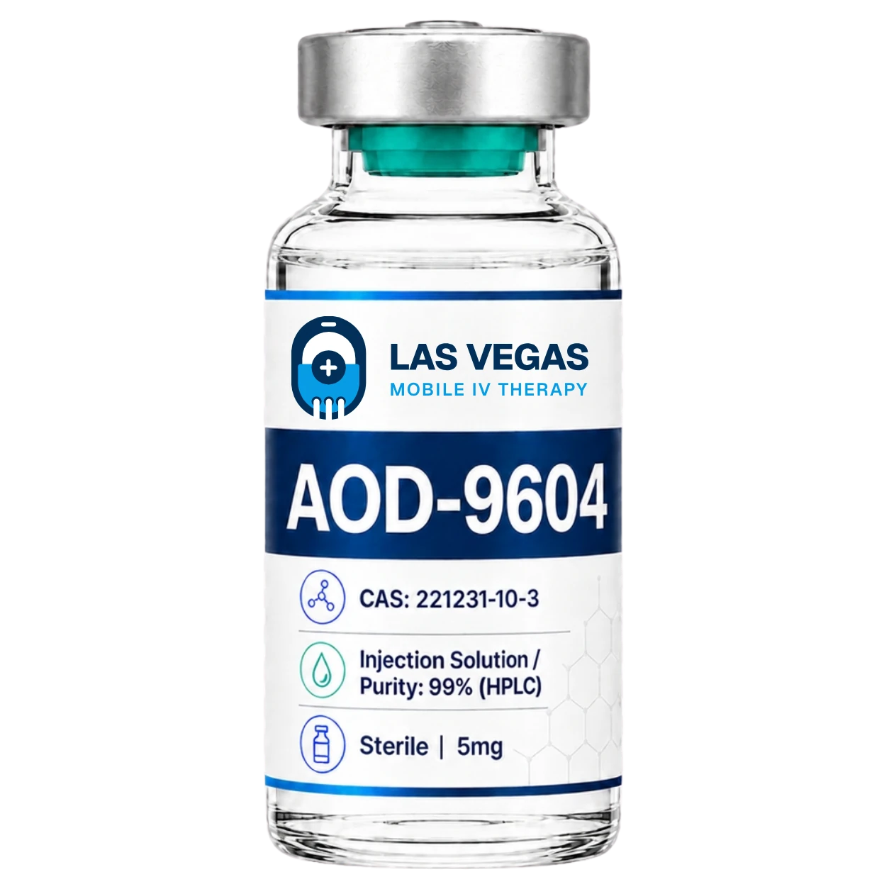 AOD-9604 peptide vial from Las Vegas Mobile IV Therapy in Las Vegas, Nevada