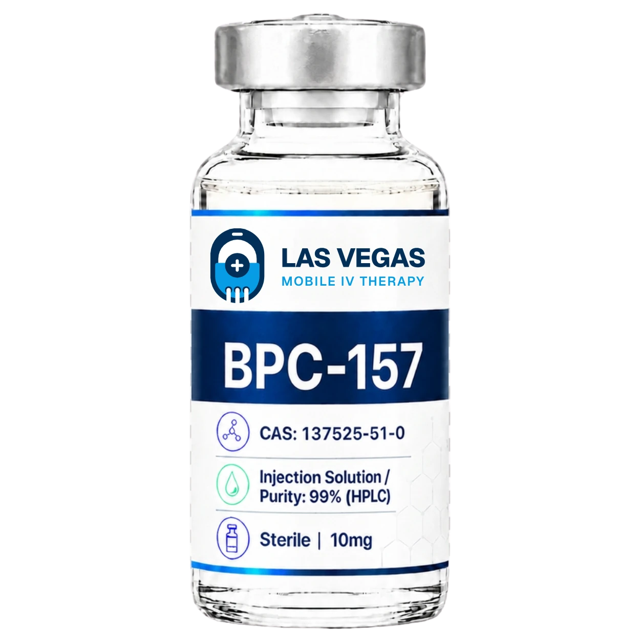 BPC-157 compounded peptide vial from Las Vegas Mobile IV Therapy