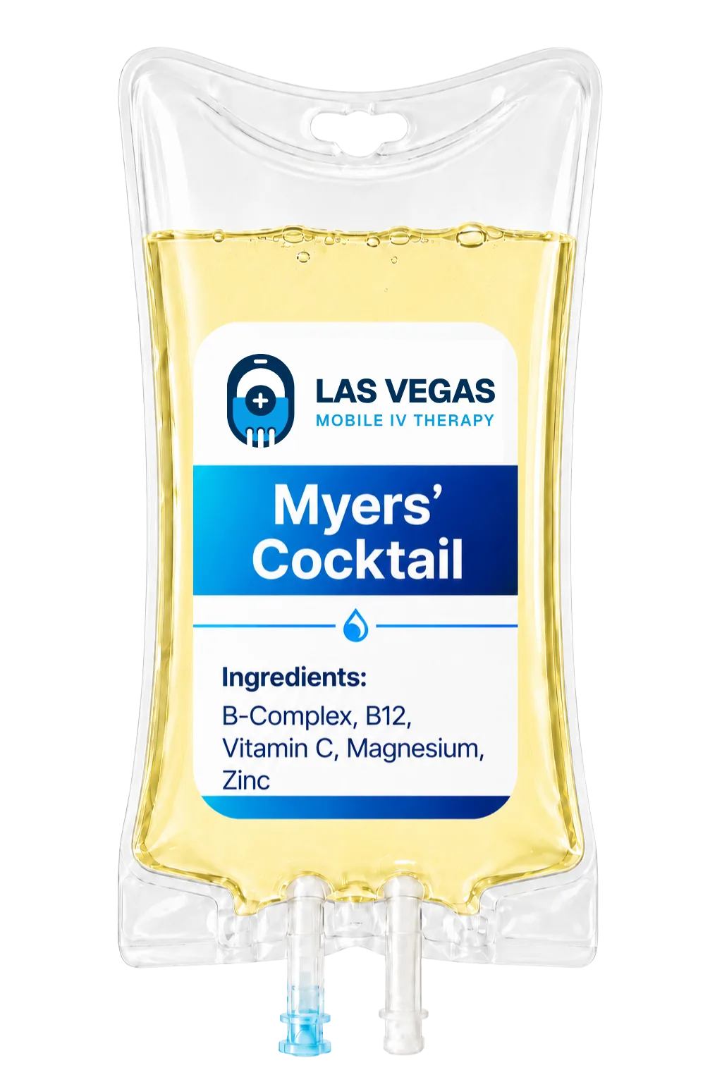 Home 6 Myers' Cocktail IV drip for Las Vegas mobile IV therapy with B-complex, vitamin C, magnesium, zinc, and glutathione