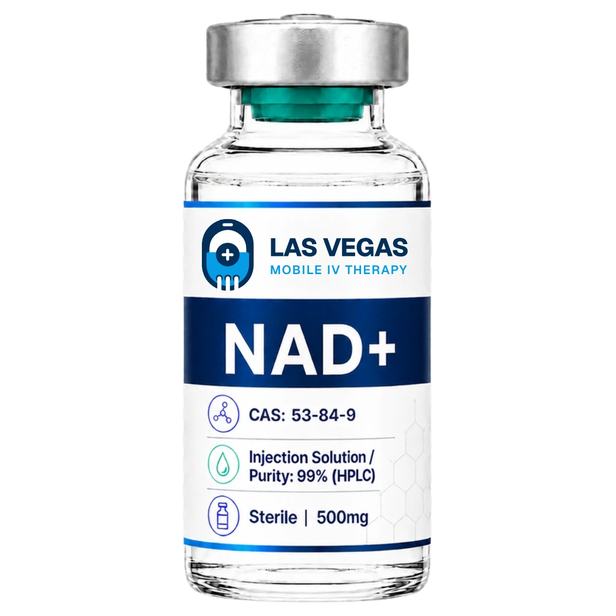 NAD+ injection vial from Las Vegas Mobile IV Therapy