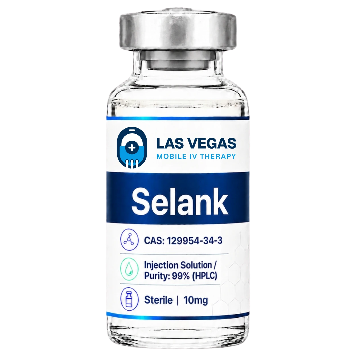 Selank peptide vial dispensed by Las Vegas Mobile IV Therapy in Las Vegas, Nevada