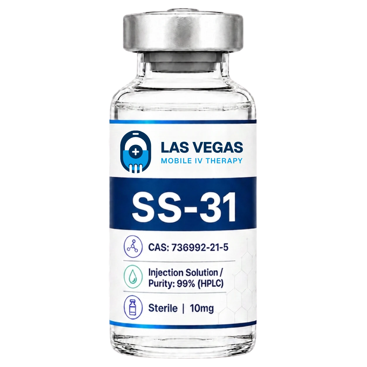 SS-31 elamipretide compounded peptide vial from Las Vegas Mobile IV Therapy