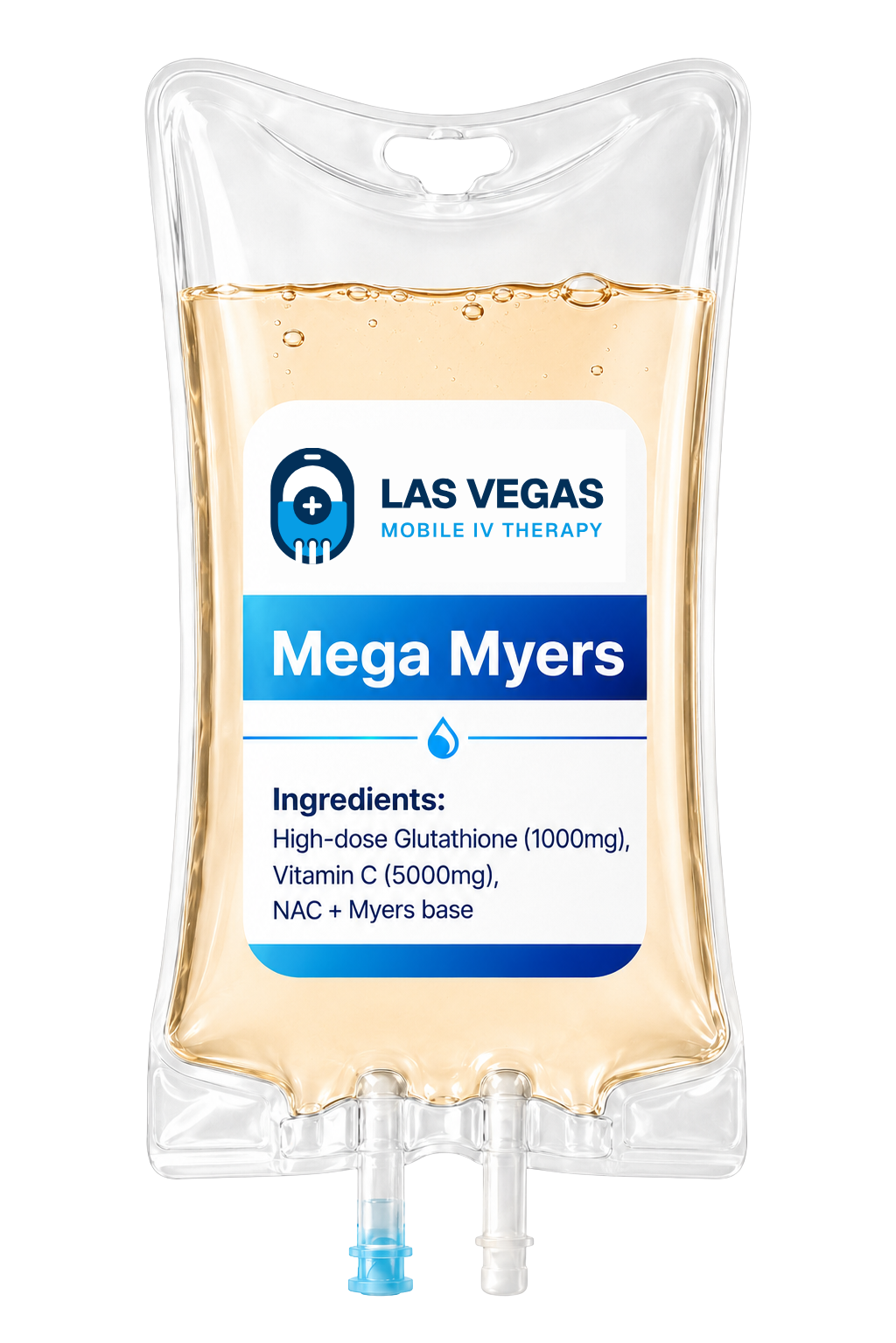 Home 11 Mega Myers IV drip for Las Vegas mobile IV therapy with high-dose glutathione, vitamin C, and NAC