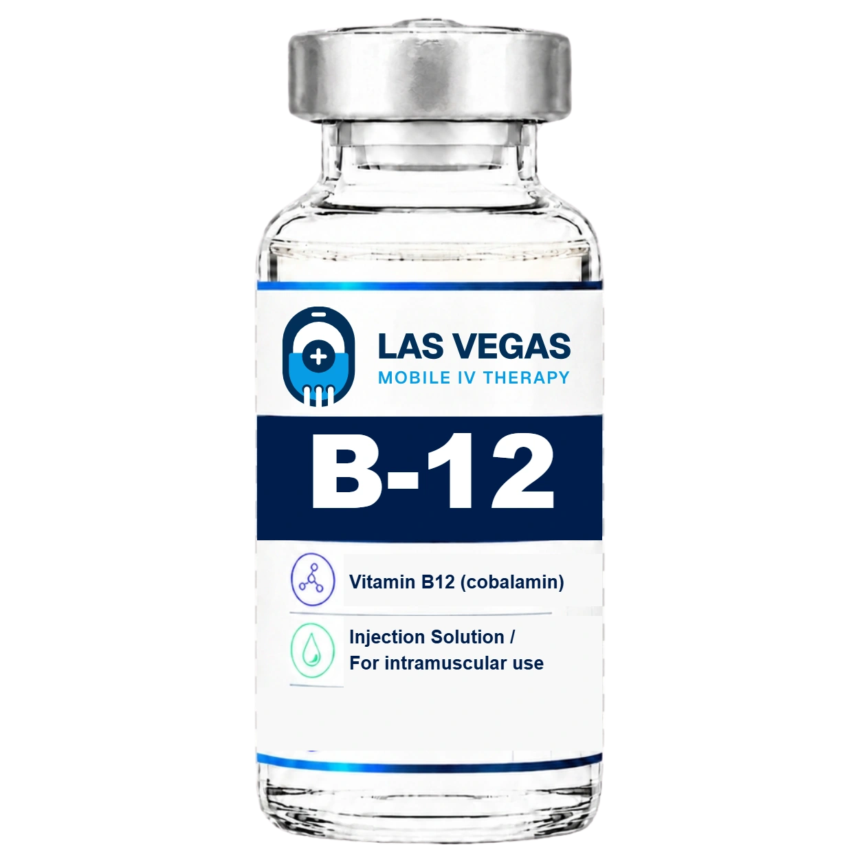 B12 Shots 6 Vitamin B12 injection vial, Las Vegas Mobile IV Therapy