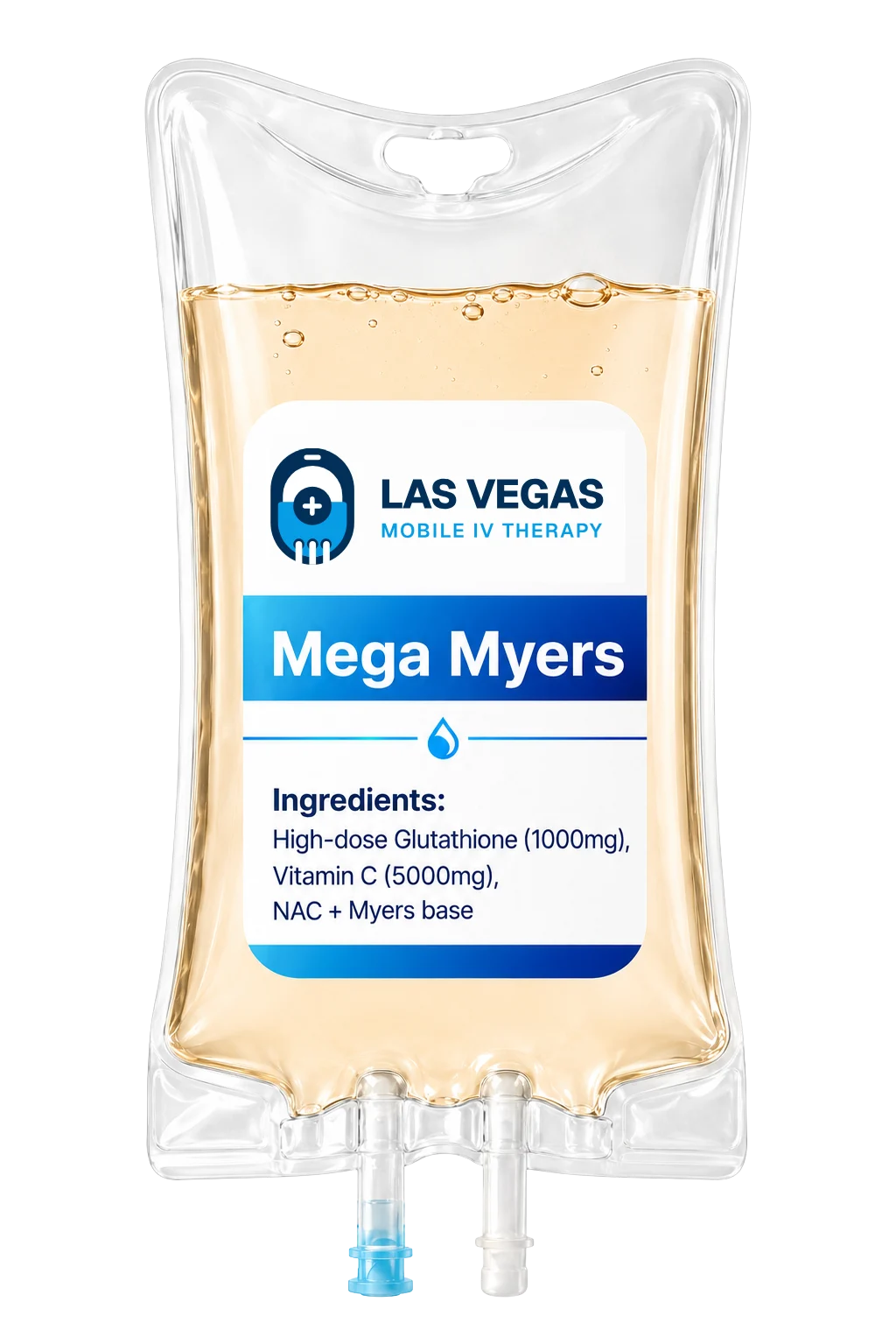Mega Myers drip bag from Las Vegas Mobile IV Therapy